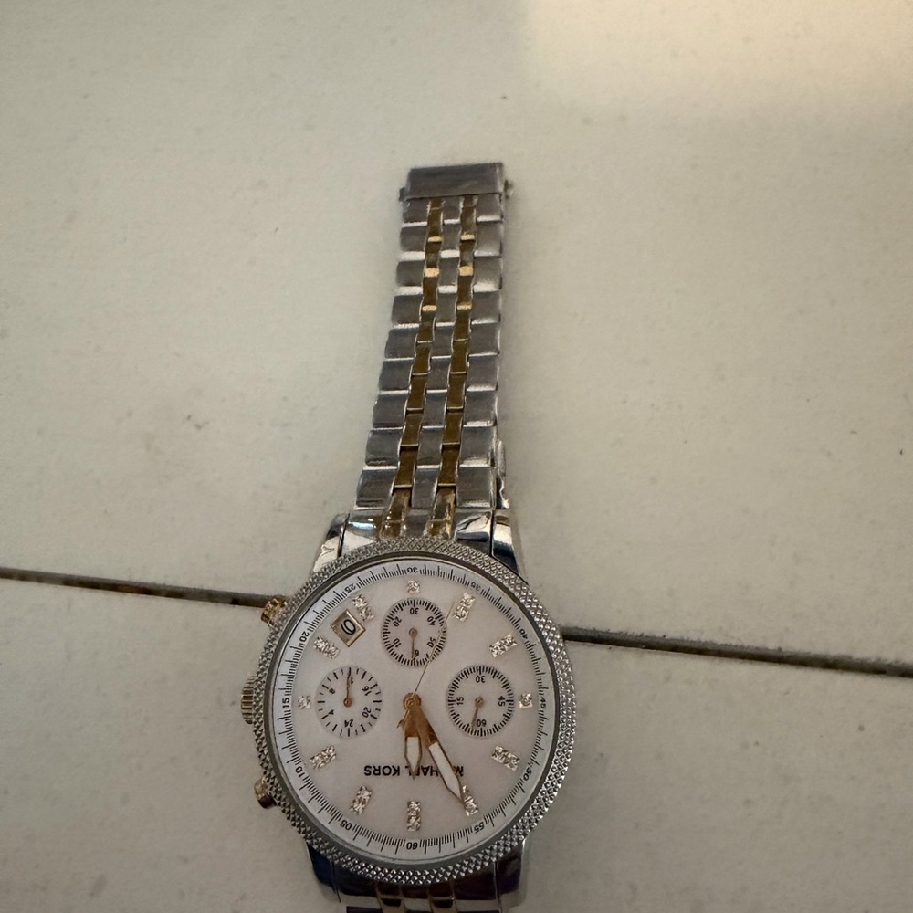 Michael Kors Silver and Gold Women's Watch